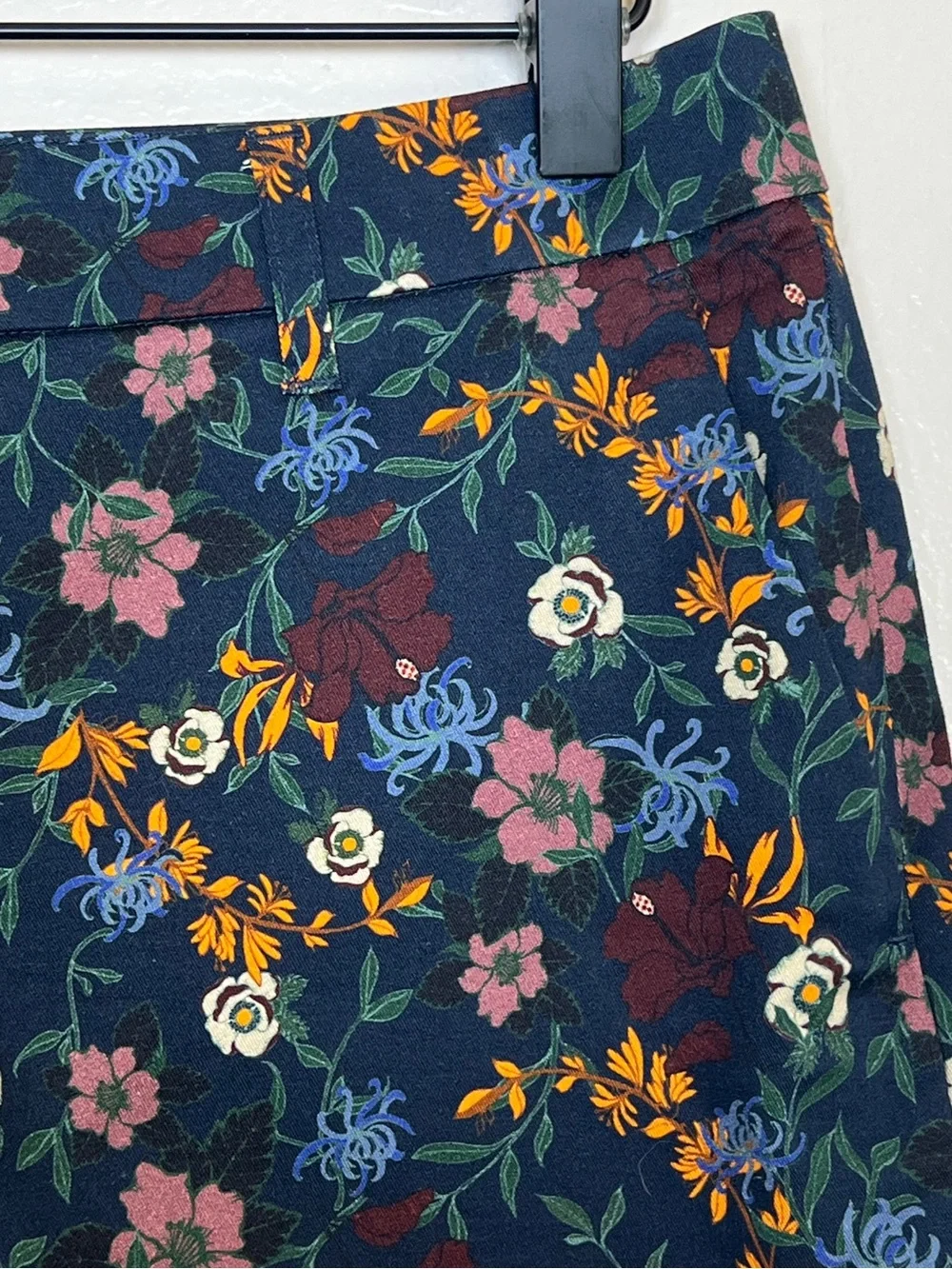 WILDFANG Women’s Size 4 Wildflower Navy Print Empower Slim Crop Pant